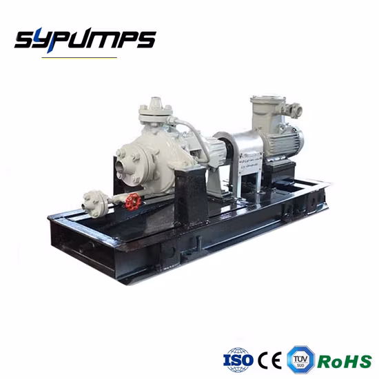 API Horizontal Centrífuga Petroquímica Bombas de combustible crudo caliente Transferencia de gasóleo diésel Proceso químico ácido API610 Fabricante de bombas de agua Sulzer Ebara